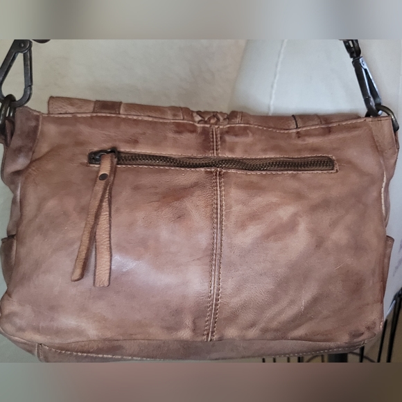 NWOT Viola Castellani Leather Saddle Flap Crossbody Shoulder Bag - Picture 4 of 5